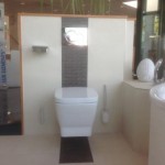 Badideen mit Mosaikfliesen hinter dem WC